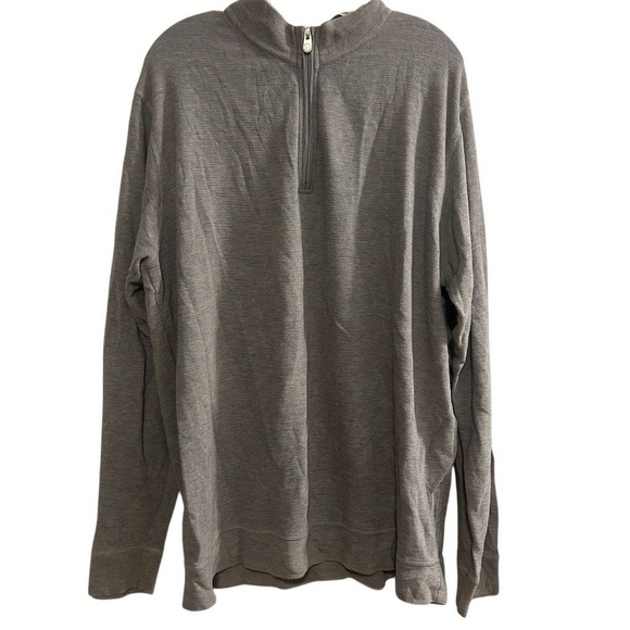 Peter Millar Men's XXL Gray Quarter-Zip Pullover Sweater Long Sleeve - Picture 1 of 10